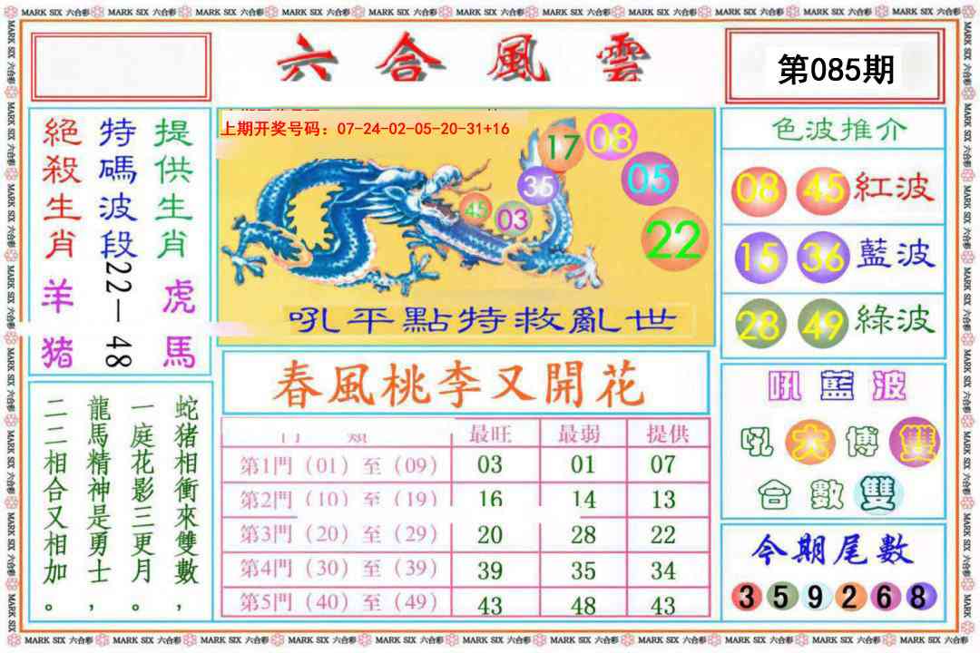 085期六合风云《另版》[图]